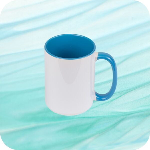 Two Tone Mug 15oz - Lt. Blue Thumbnail
