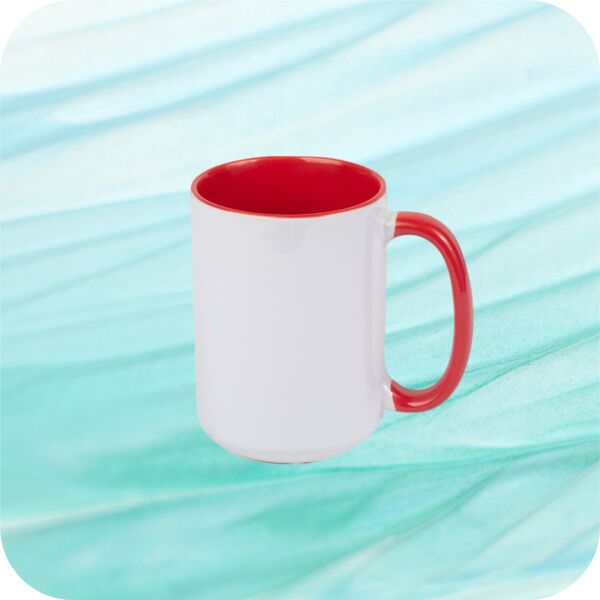 Two Tone Mug 15oz - Red Thumbnail