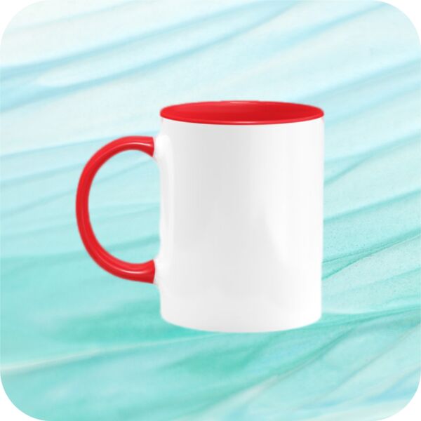 Two Tone Mug 11oz - Red Thumbnail