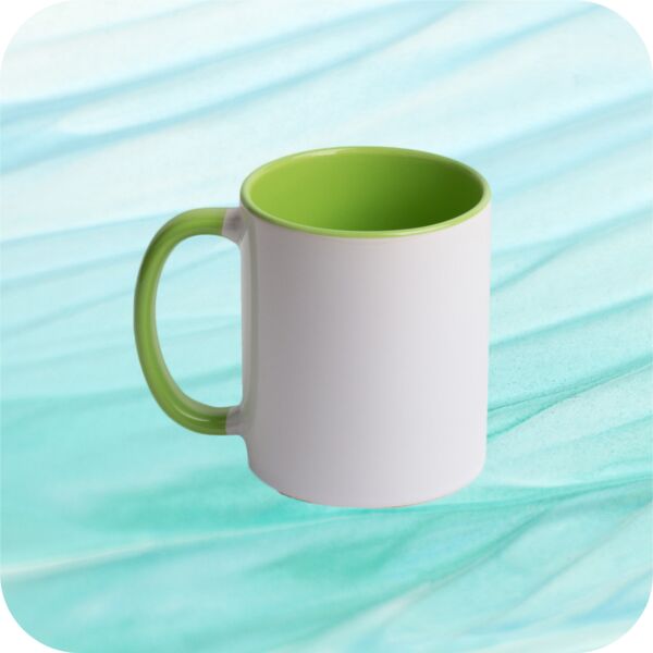 Two Tone Mug 11oz - Green Thumbnail