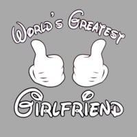 World's Greatest Girlfriend T's - HD Cotton Short Sleeve T-Shirt Design