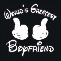 World's Greatest Boyfriend T's - HD Cotton Short Sleeve T-Shirt Design
