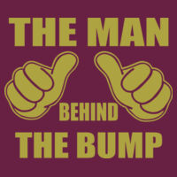 The man behind the bump - HD Cotton Short Sleeve T-Shirt Design