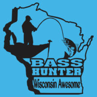 Bass Hunter - HD Cotton Short Sleeve T-Shirt Design