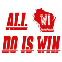 All WI do is win - Two Tone Mug 11oz - Red Design