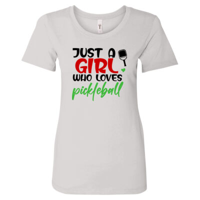 Just a girl who loves pickleball - Fitted T's Thumbnail