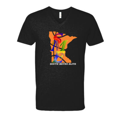 SME Map - Unisex CVC V-Neck T-Shirt Thumbnail