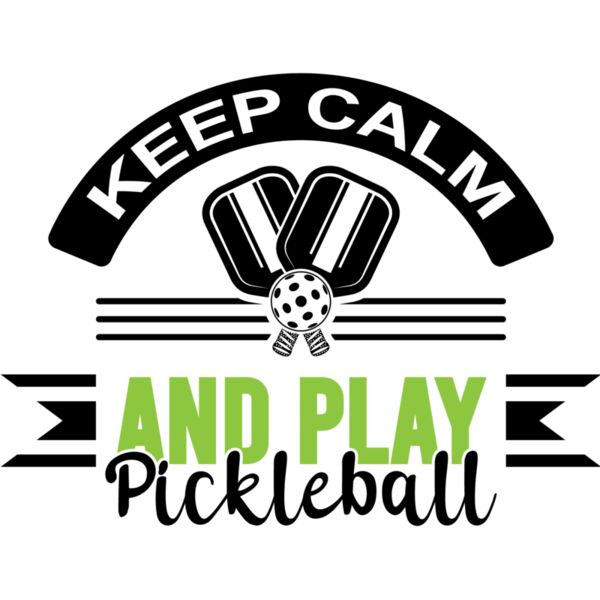 Keep Calm and Play Pickleball SVG Thumbnail