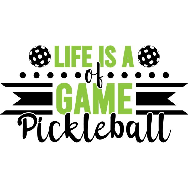 Life is a of Game Pickleball SVG Thumbnail