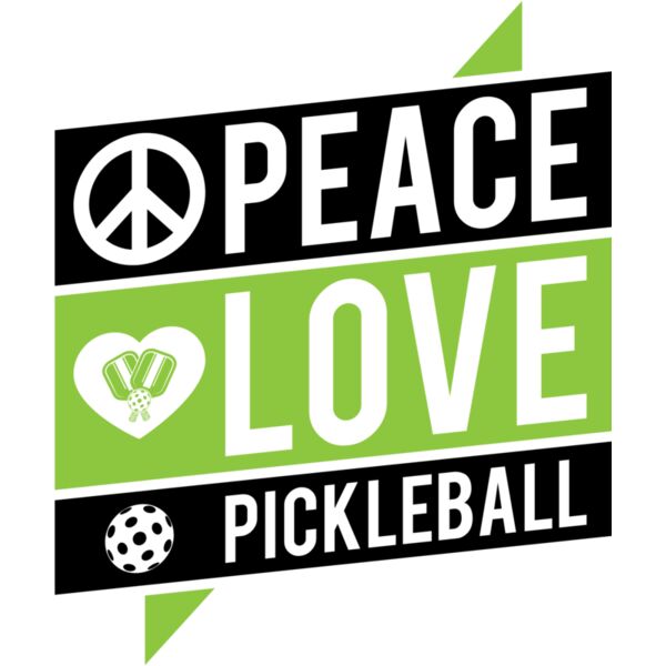 Peace Love Pickleball SVG 1 Thumbnail