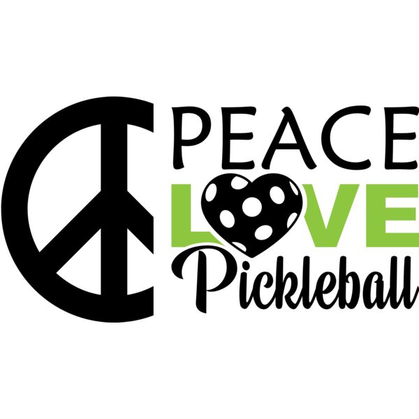 Peace Love Pickleball SVG 3 Thumbnail