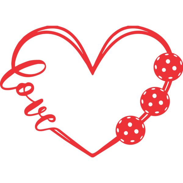 Heart Love Pickleball Thumbnail