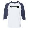 Heavy Cotton Three-Quarter Raglan Sleeve Baseball T-Shirt Thumbnail