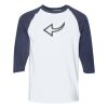 Heavy Cotton Three-Quarter Raglan Sleeve Baseball T-Shirt Thumbnail