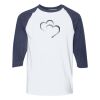 Heavy Cotton Three-Quarter Raglan Sleeve Baseball T-Shirt Thumbnail