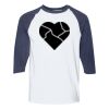 Heavy Cotton Three-Quarter Raglan Sleeve Baseball T-Shirt Thumbnail