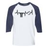 Heavy Cotton Three-Quarter Raglan Sleeve Baseball T-Shirt Thumbnail