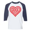 Heavy Cotton Three-Quarter Raglan Sleeve Baseball T-Shirt Thumbnail